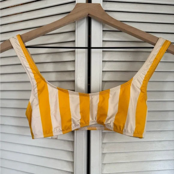 Solid & Striped Sporty Golden Yellow Bikini - Picture 5 of 5